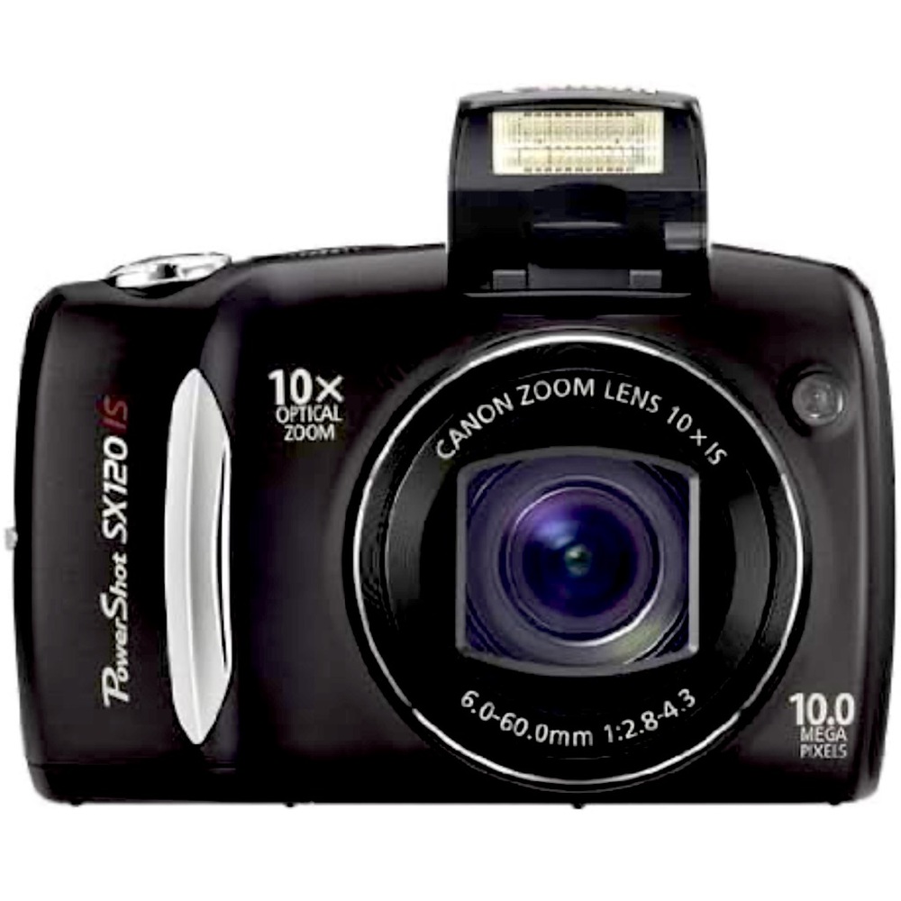 Canon Powershot SX120 IS 10MP Digital Camera (Black)